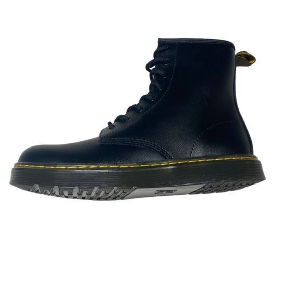 Dr. Martens Air Wair CombatBoots Bouncing Soles Zipper Black Womens 7 New - Picture 8 of 12